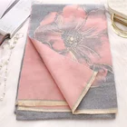 Scarf Hot Selling Pashmina Jacquard Flowers Scarf Shawl For Women