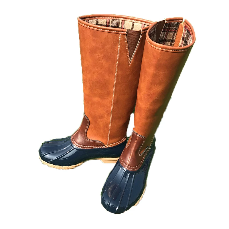monogram duck boots tall