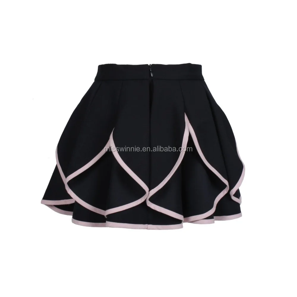 New design custom children girls' skirts pure pattern girls skirts OEM girls casual skirt for Summer
