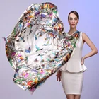 Scarf Factory No MOQ Custom Scarf 100% Silk Digital Print Scarf