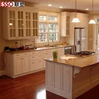 Wood Lacquer LESSO Guangdong Solid Wood Lacquer Kitchen Cabinet With Frame Or No Frame