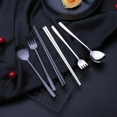 Dishwasher Safe Colorful Stainless Steel Silverware Cutlery Set Spoon Fork Chopsticks