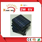 2w Solar Panel Small Mini 1w 2w 6v Customized Epoxy Pet Solar Panel 2w Epoxy Solar Panel