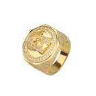 Cz Rings Rings Ring 925 In Stock CZ Pave Crystal Jesus Rings 925 Sterling Silver Rings