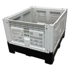 Pallet Plastic Box 1200x1000x810mm Fruits And Vegetables Usage Foldable Plastic Pallet Crates Box
