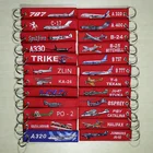 Keychain Supplier Custom Fabric Embroidery Crew Keychain Flight Crew Motorcycle Embroidery Keychain