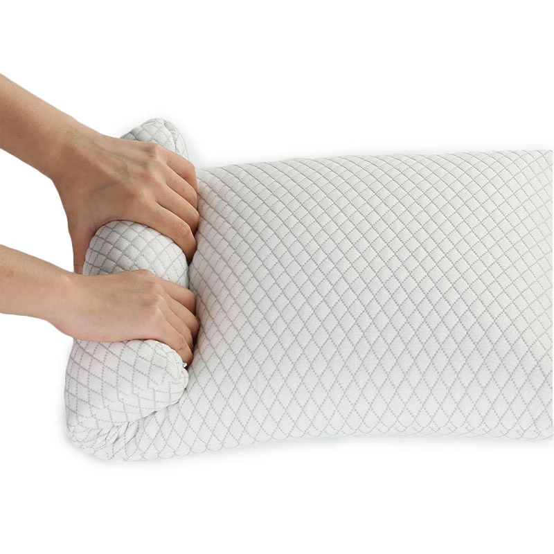 thin bed pillow