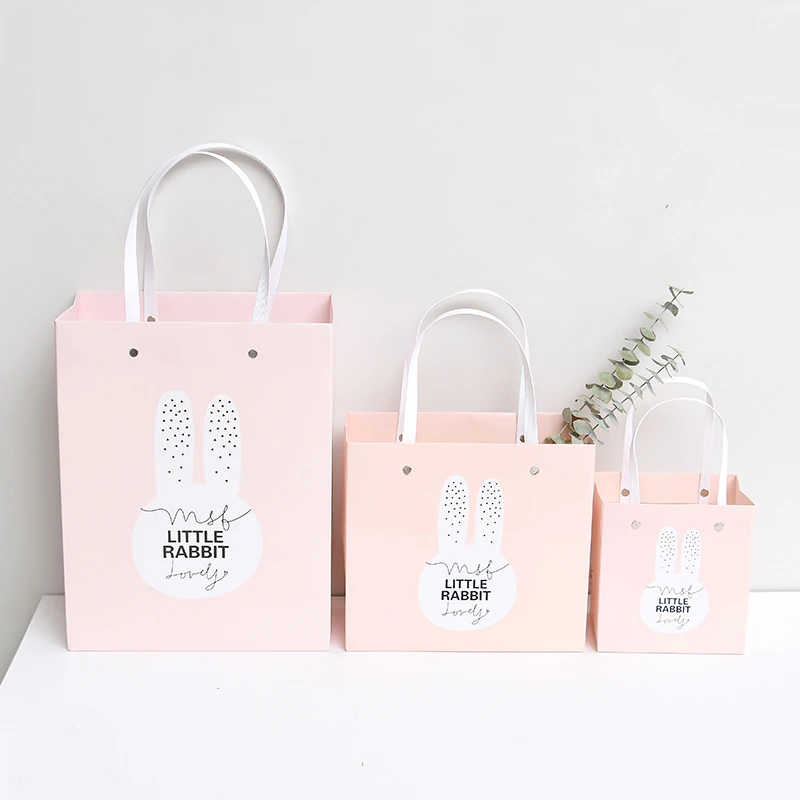 Customized Cute Cartoon Rabbit Paper Bag - Buy Cute Paper Bag,Cartoon Gift  Bag,Rabbit Bag Product on 