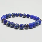 Stone Marble Bead Marble New Arrive Natural Stone Blue Marble Bead Bracelets Handmade Imperial Jasper Bead Bracelets
