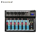 Audio Professional Stage Live Studio Karaoke Mini Audio Mixer USB Sound Mixing Console 7 Channels Hot Sell