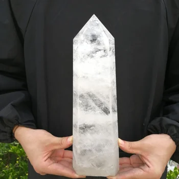 Natural Healing Crystal Big Clear White Quartz Crystal Stone Point Towers For Sale