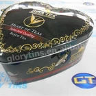 Heart Tea Tea Metal Tea Box Elegant Heart Shape Metal Tea Tin Box For Flowering Tea Packaging With Music Box