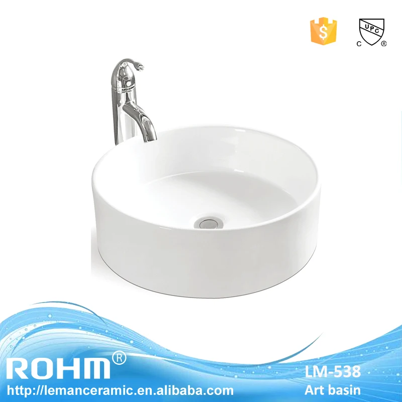 LM-538 Simple Round Basin Modern Sink CUPC Basin Bathroom Wash Basin Countertop Sink details