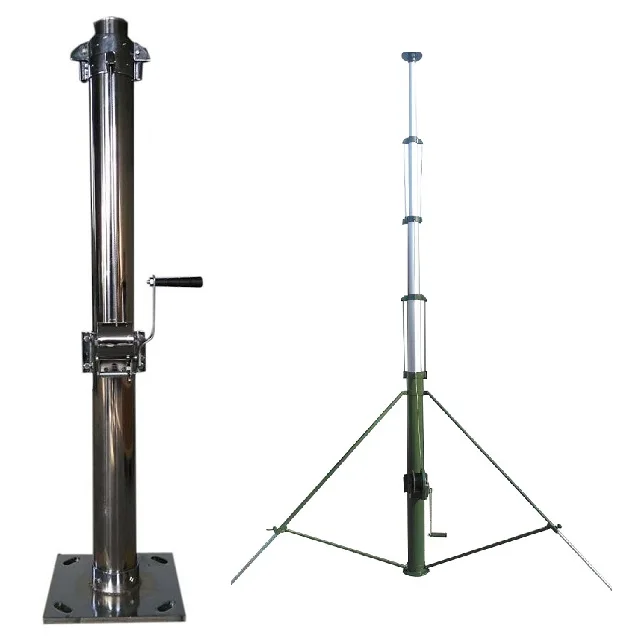 Portable 10m Aluminum Telescopic Antenna Mast Tripod Telescopic Mast Tower For Antenna Buy