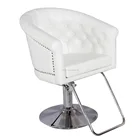 Salon Barber Chair BC02 White Barber Chairs White Salon Chair