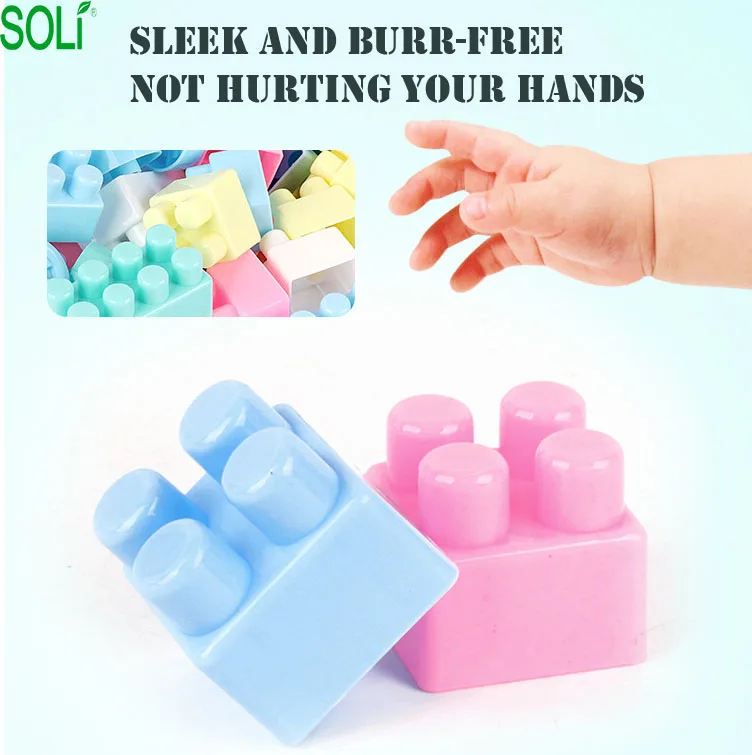 best children assembled plastic large particles square building blocks toys NEW birthday gift
