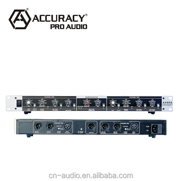 Professional high-precision 2-way mono /3-way stereo audio crossover made in Ningbo China CX223