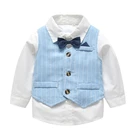 Children's Boy Clothes Hot Sale Children's 3 Pieces Clothing Sets Baby Boy Organic Birthday Gift Clothes