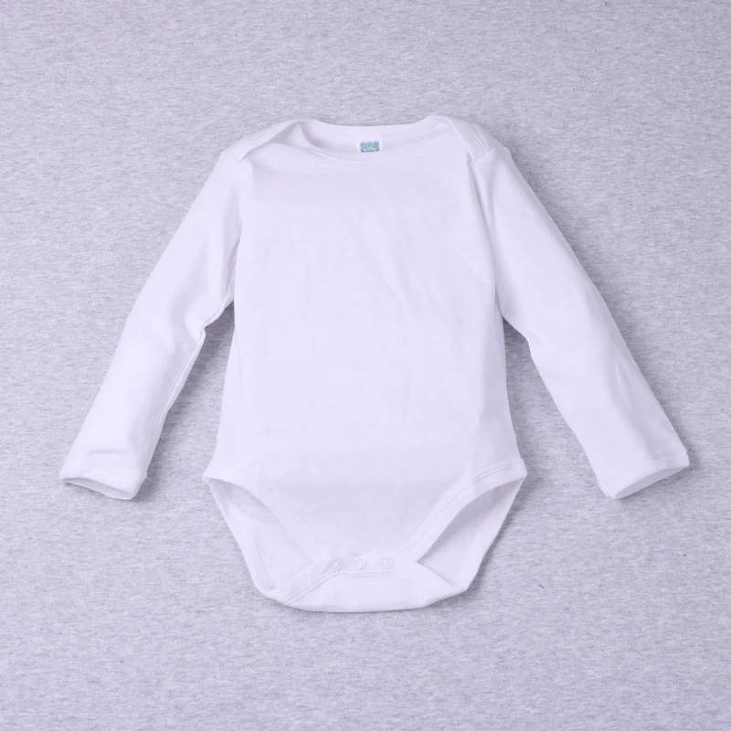 manufacturer white long sleeve baby bodysuits plain white baby bodysuits wholesale baby onesie customise all over logo