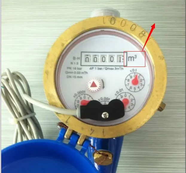 1/2" BSP Multijet Dry Dial Water Meter with or without Reed Switch 