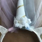 Wedding Hair Flower Wedding Hair Accessories Bridal Flower Headband Unicorn Cat Ear Headband For Party
