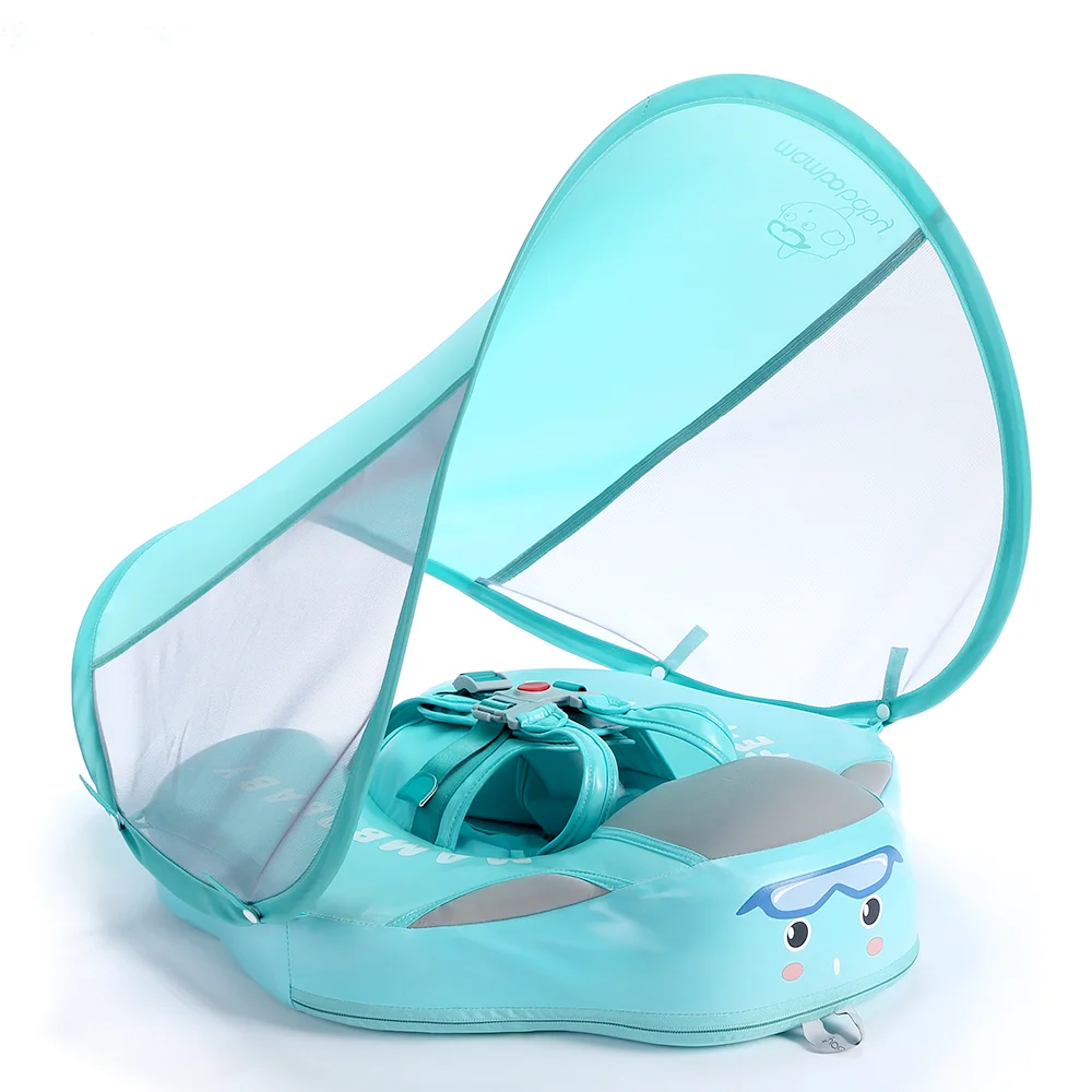 mambo baby swim ring float with canopy
