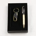 Gift Gift Gift Set Gold Color Men Corporate Executive Pen Gift Set For Promotion Pen With Keychain