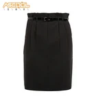 Design Skirt Latest Design Black Fashion 100% Polyester High Waist Long Short Lady Skirt