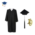 Graduation Gown Graduationgraduation Black Graduation Gown Hot Sell Black Matte Graduation Gown And Cap