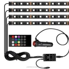 Led Car Led Car Decoration Light Color Changing RGB LED Decoration Car Strip Sound Control Car Atmosphere Light