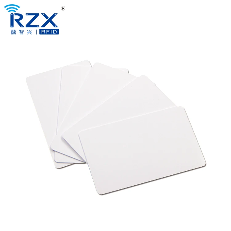 ISO14443A Gloss Finish Pack of 100 NXP MIFARE Classic 1K EV1 Blank White PVC Cards Printable 