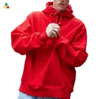 Red Hoodie Red New Fashion 100% Cotton High Quality Custom Print Red Hoodie
