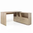 Office Computer Desks Home Office Modern Corner L Shaped Study Computer Table Workstation With Side Cabinet And Drawers