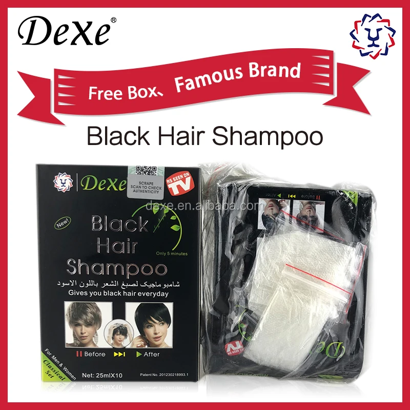 dexe Hair Dye Shampoo black Color Do It Yourself at Home Black hair Shampoo Herbal Permanent