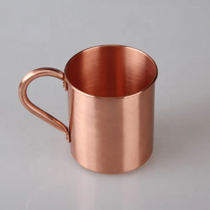 Customized Logo Hot Sale Metal Mug Copper Beer Mug Reusable Coffee Cup Travel Mug with Handle