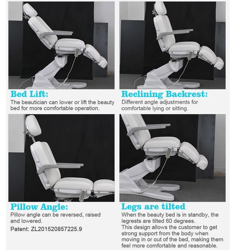 korea massage bed electric spa portable beauty bed pedicure chair for salon furniture