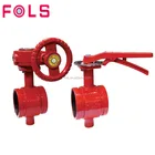 Lever Valve Valve Handle Lever Limit Switch Fire Fighting Grooved End Butterfly Valve