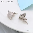 Diamond Stud Earrings Earrings Drop Earrings Jasen Jewelry Fancy Design Hip Hop Style Micro Pave Diamond Stud Earrings