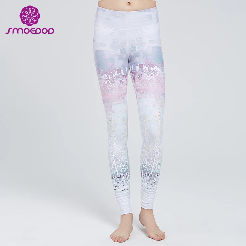 Legging Yoga Cetak Ketat Wanita - Buy 