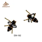 Embroidery Patches 3d Embroidery Patch High Quality Handmade 3D Rhinestone Beads Bee Embroidery Patches