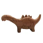 CBL4309 3D Adult Wooden Animal Dinosaur Jigsaw Puzzle With Small MOQ For Decoration