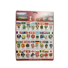 Football Badges In Stock 2018 Russia World Cup Football Flag Pin Badges Whole Set Badges