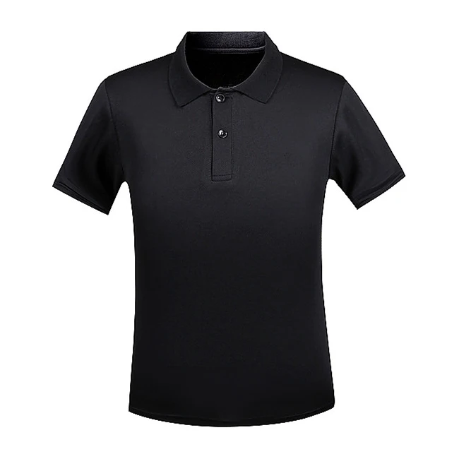 black dri fit polo shirt