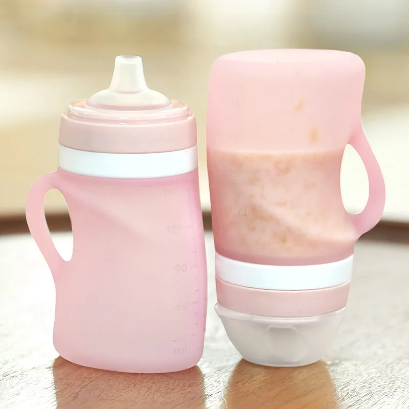 B1 China Supplier Products Silicone Feeding Bottle, Baby Feeder Bottle, Silicone Baby Bottle Feeder