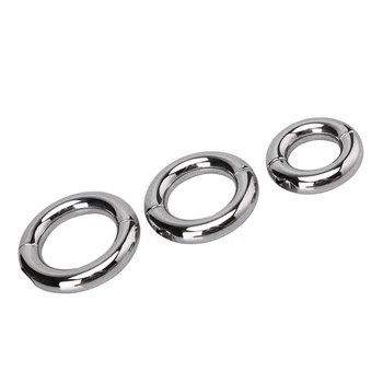Metal sex toy men penis ring weighted stainless steel cock ring