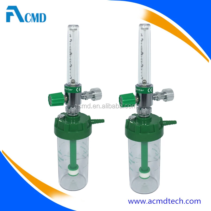 Medical Oxygen Flow Meter With Humidifier and DISS Connector