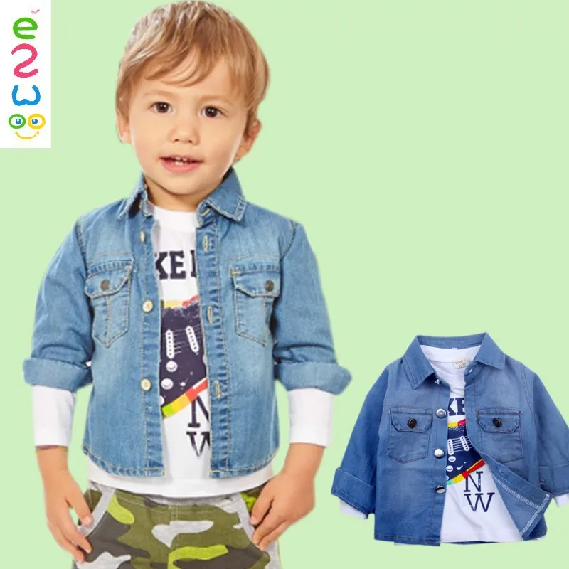 Infant Baby Kid Boy Letter Demin Jacket Coat Tops Pants 3Pcs Outfit Clothes Set 