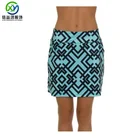 Skirt Casual 95% Polyester 5% Spandex Quick Dry Sublimation High Waisted Skirt