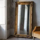 Wedding Gold Wedding Decoration Molding Wood Frame Antique Gold Vintage Mirror