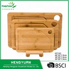 Cutting Bamboo Cutting 2018 Luxury 3-piece Bamboo Cutting Board Set With Stand